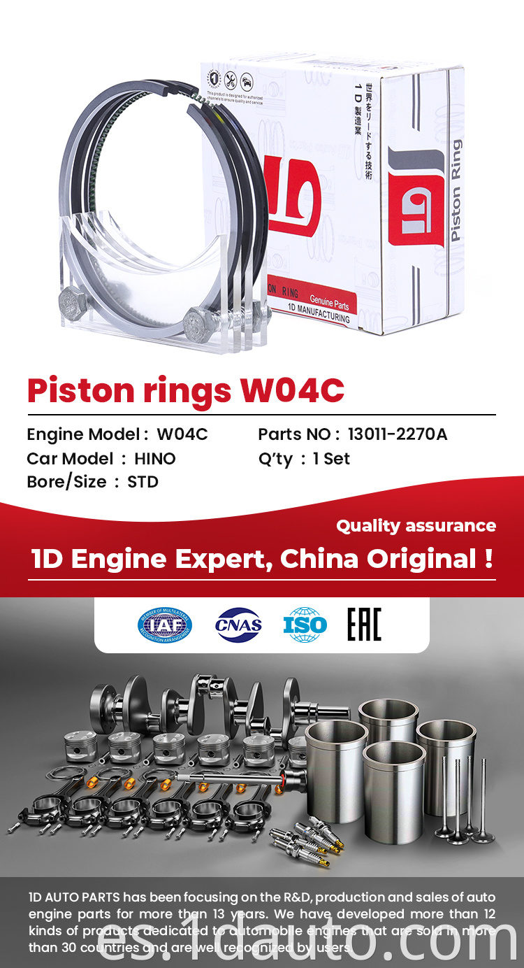 Piston Ring For Hino